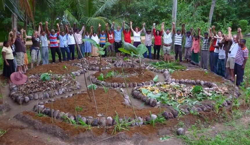 Mandala-Garden built in Gonagolla by participants of Permaculture-Training